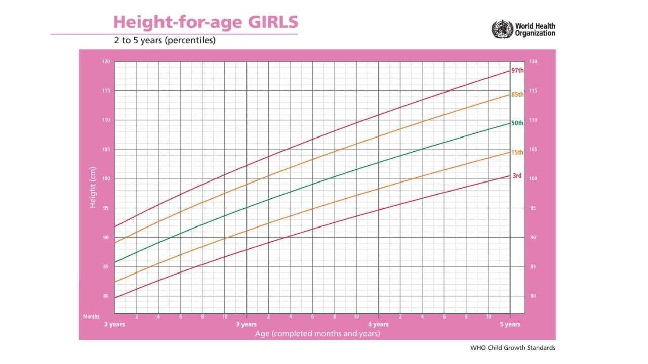 WHO Girls Growth Chart